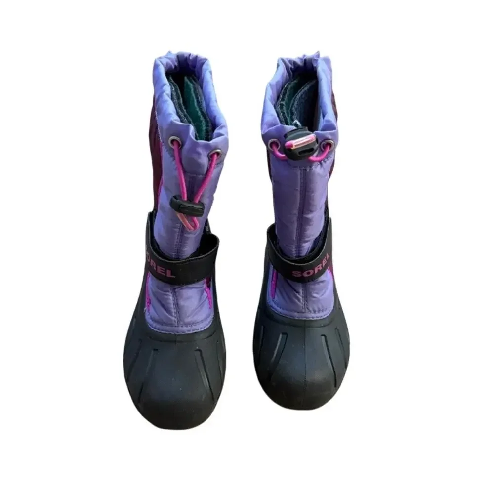Sorel Snow Boots Youth 2 Purple NY1965-582 Girls